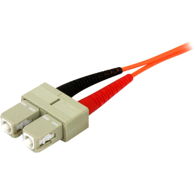 StarTech.com Câble fibre optique 5 m - Duplex multimode 50/125 - Plénum OFNP - SC/SC - OM2 - Câble de brassage fibre SC vers SC 50FIBPSCSC5