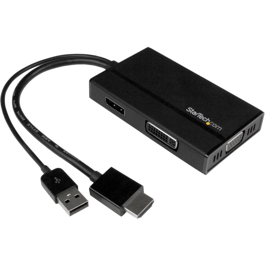 StarTech.com Travel A/V Adapter 3-in-1 HDMI to DisplayPort VGA or DVI - HDMI Adapter - 1920 x 1200 HD2DPVGADVI