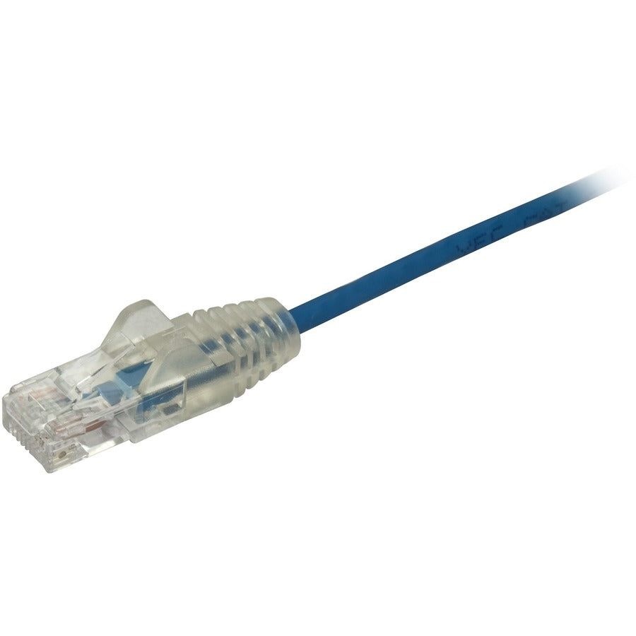 StarTech.com Câble CAT6 de 3 pieds - Cordon de brassage CAT6 fin - Bleu - Connecteurs RJ45 sans accroc - Câble Ethernet Gigabit - 28 AWG - LSZH (N6PAT3BLS) N6PAT3BLS