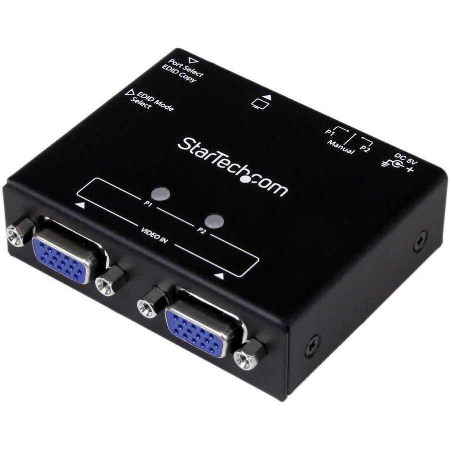 StarTech.com 2-Port VGA Auto Switch Box with Priority Switching and EDID Copy ST122VGA