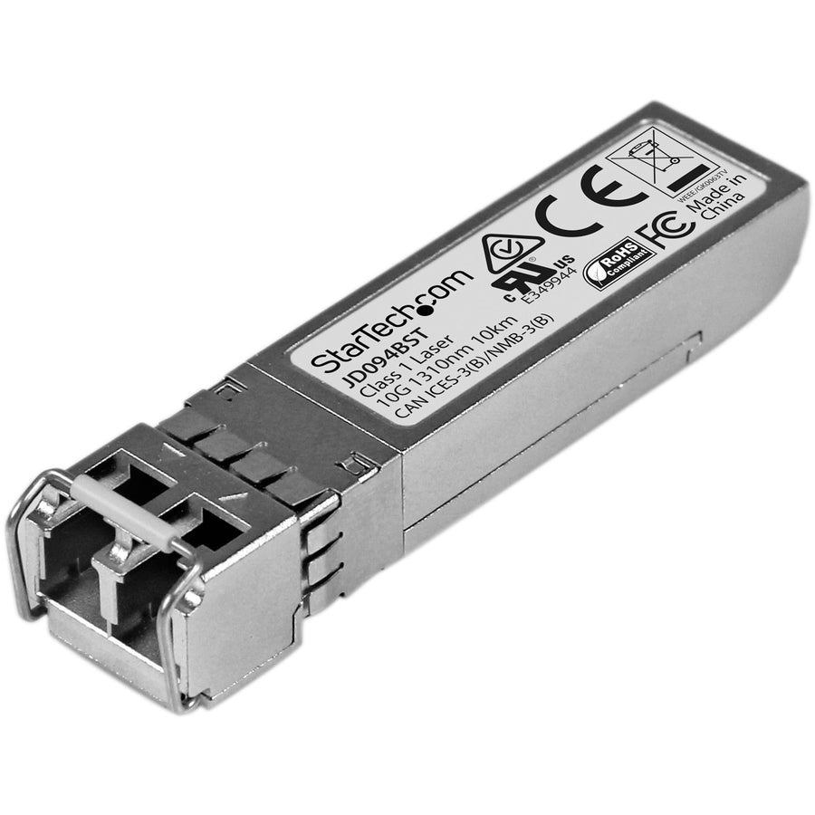 StarTech.com Module SFP+ compatible HPE JD094B - Émetteur-récepteur fibre optique monomode/SMF 10GBASE-LR 10GE Gigabit Ethernet SFP+ 10GbE 10 km JD094BST