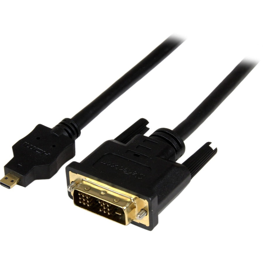 StarTech.com 3ft (1m) Micro HDMI to DVI Cable, Micro HDMI to DVI Adapter Cable, Micro HDMI Type-D to DVI-D Monitor/Display Converter Cord HDDDVIMM1M