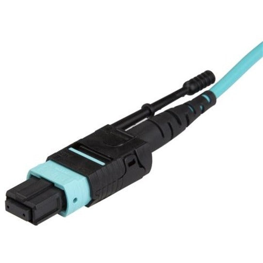 StarTech.com 3m 10 ft MPO / MTP Fiber Optic Cable - Plenum-Rated MTP to MTP Cable - OM3, 40G MPO Cable - Push/Pull-Tab - MPO MTP Cable MPO12PL3M