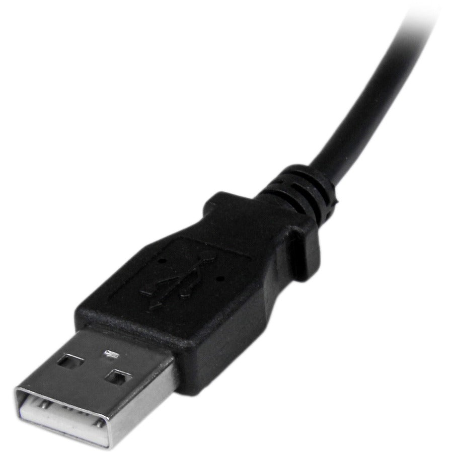 StarTech.com 2m Micro USB Cable - A to Down Angle Micro B USBAUB2MD