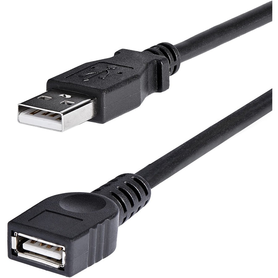 StarTech.com Câble d'extension USB 2.0 noir A vers A de 6 pieds - M/F USBEXTAA6BK