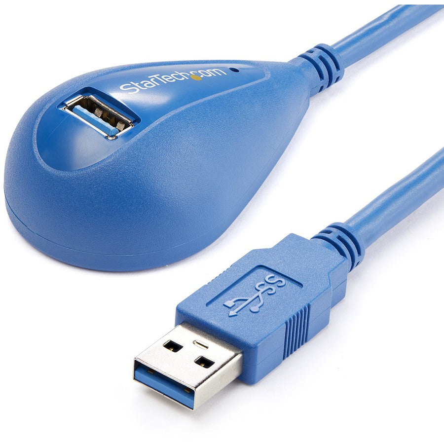 StarTech.com Câble d'extension USB 3.0 SuperSpeed ​​de 1,50 m pour ordinateur de bureau - A vers AM/F USB3SEXT5DSK