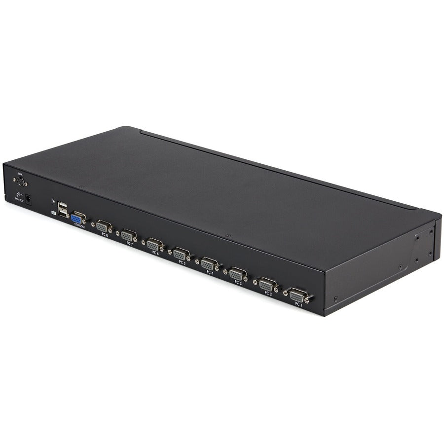 StarTech.com 8 Port 1U Rackmount USB KVM Switch Kit with OSD and Cables SV831DUSBUK