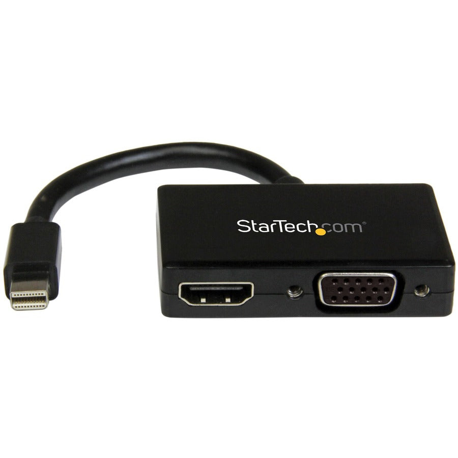 StarTech.com Adaptateur A/V de voyage : convertisseur 2 en 1 Mini DisplayPort vers HDMI ou VGA MDP2HDVGA