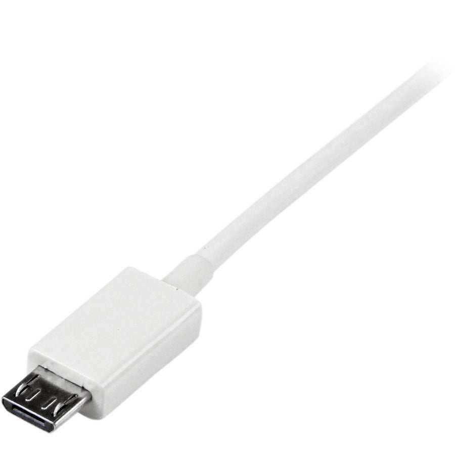 StarTech.com 0.5m White Micro USB Cable - A to Micro B USBPAUB50CMW