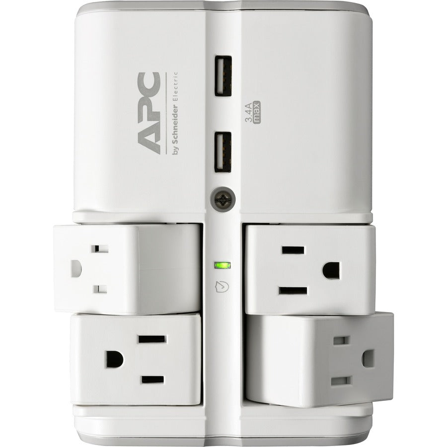 APC by Schneider Electric SurgeArrest Essential 4-Outlet Surge Suppressor/Protector PE4WRU3