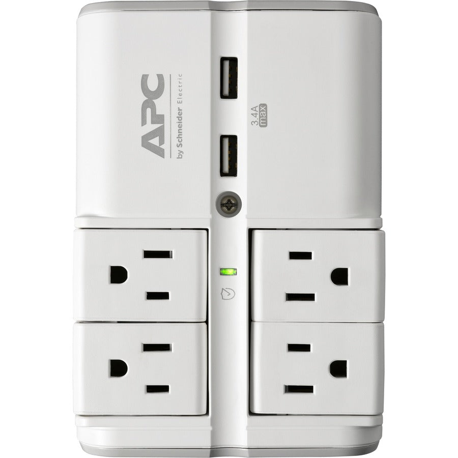 APC by Schneider Electric SurgeArrest Essential 4-Outlet Surge Suppressor/Protector PE4WRU3