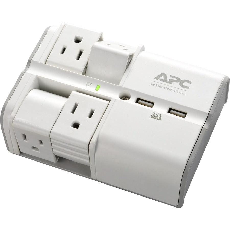 APC by Schneider Electric SurgeArrest Essential 4-Outlet Surge Suppressor/Protector PE4WRU3