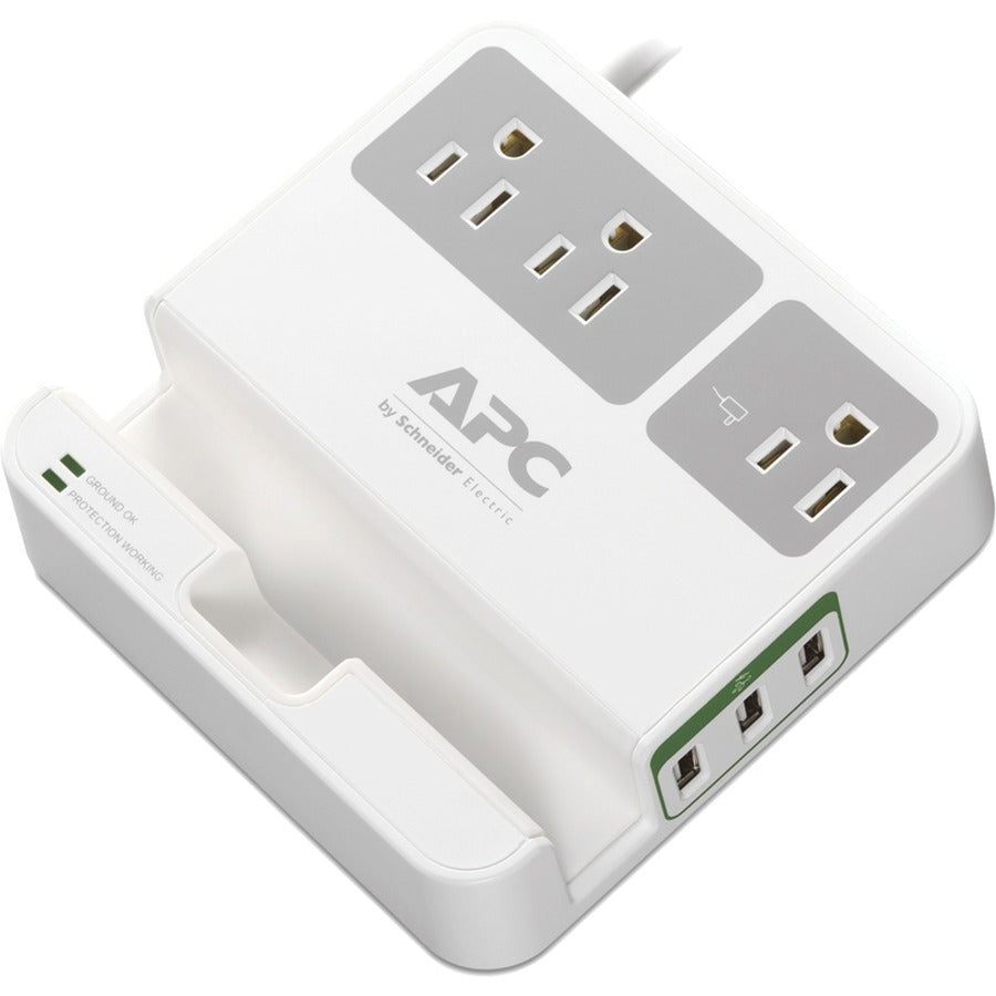 APC by Schneider Electric Essential SurgeArrest, 3 prises, 3 ports de chargement USB, 120 V P3U3