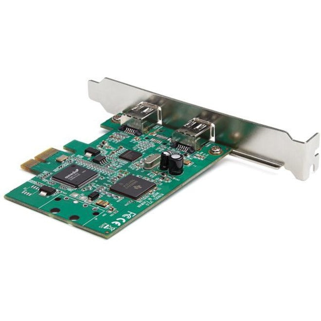 StarTech.com Carte FireWire PCI Express 1394a 2 ports - Chipset TI TSB82AA2 - Plug-and-Play - Adaptateur PCIe FireWire (PEX1394A2V2) PEX1394A2V2