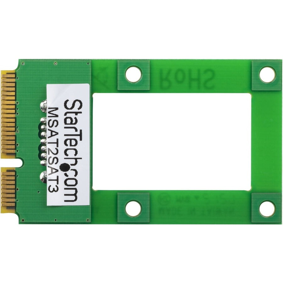 StarTech.com Adaptateur mSATA vers SATA HDD/SSD - Carte convertisseur Mini SATA vers SATA MSAT2SAT3