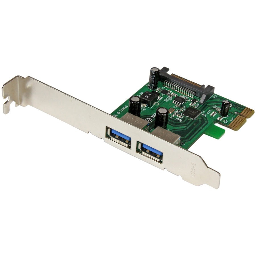 StarTech.com 2 Port PCI Express (PCIe) SuperSpeed USB 3.0 Card Adapter with UASP - SATA Power PEXUSB3S24