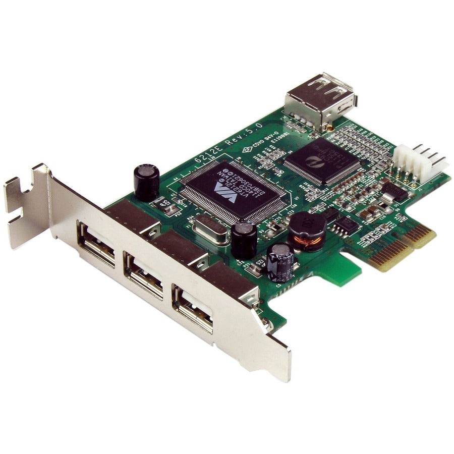 StarTech.com 4-port PCI Express LP USB Adapter Card PEXUSB4DP