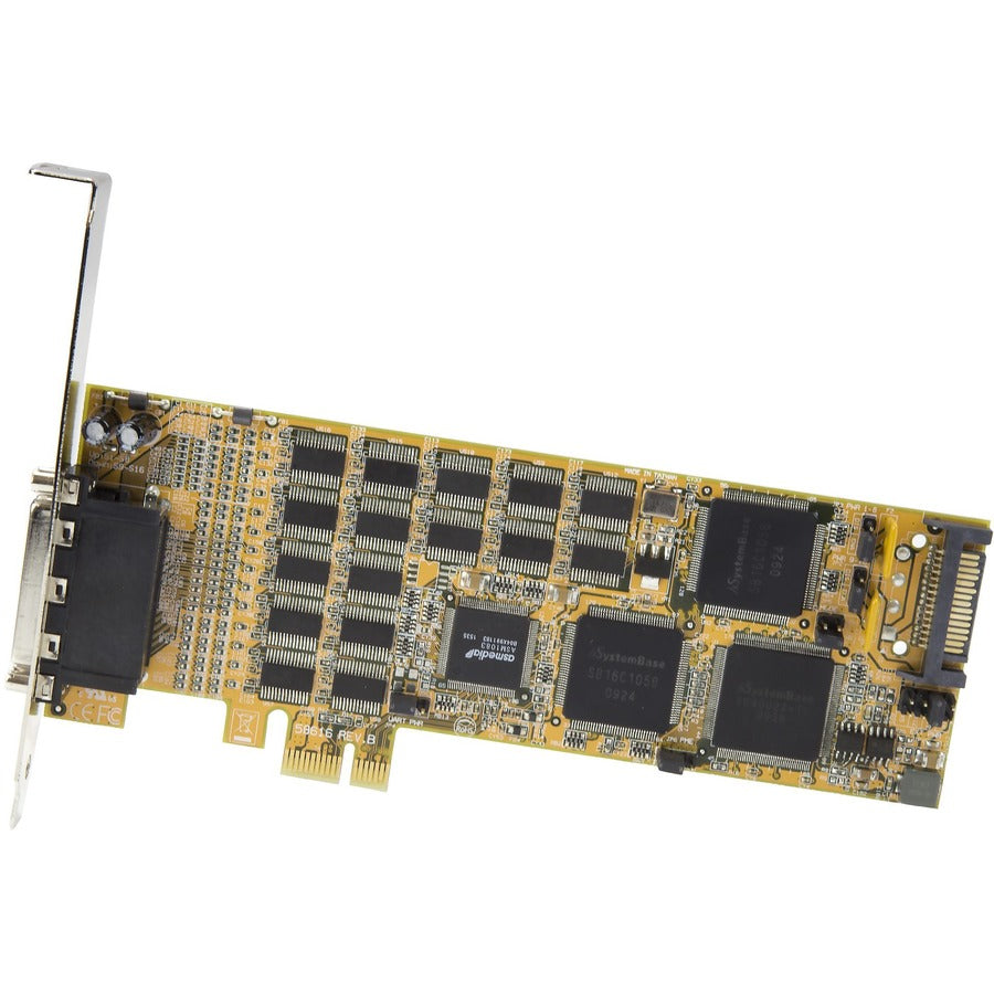 StarTech.com 16 Port PCI Express Serial Card - Low-Profile - High-Speed PCIe Serial Card with 16 DB9 RS232 Ports PEX16S550LP