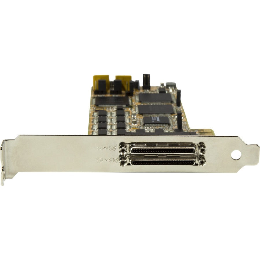 StarTech.com 16 Port PCI Express Serial Card - Low-Profile - High-Speed PCIe Serial Card with 16 DB9 RS232 Ports PEX16S550LP