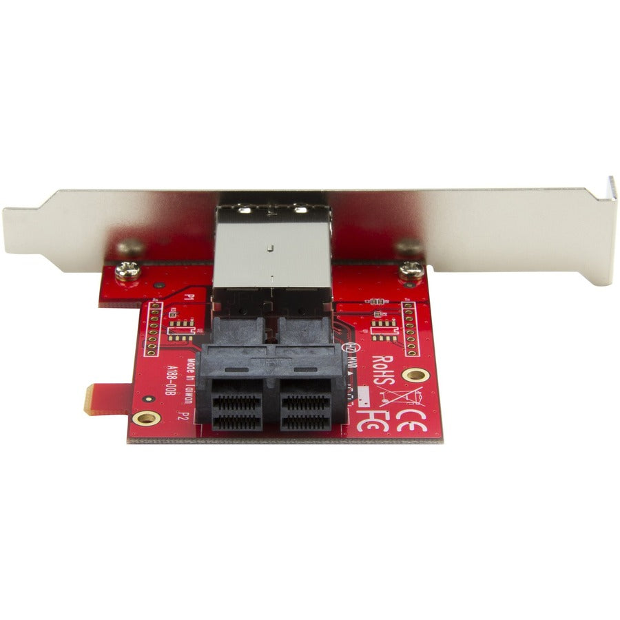 Adaptateur StarTech.com Mini-SAS - Double SFF-8643 vers SFF-8644 - avec supports complets et discrets - 12 Gbit/s SFF86448PLT2