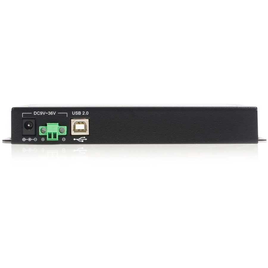 StarTech.com USB to Serial Adapter Hub - 4 Port - Wall Mount - COM Port Retention - Texas Instruments - USB to RS232 Adapter ICUSB2324X