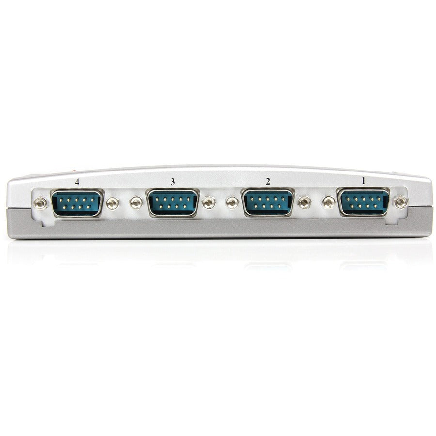 StarTech.com USB to Serial Adapter Hub - 4 Port - Bus Powered - DB9 (9-pin) - USB Serial - FTDI USB to Serial Adapter ICUSB2324