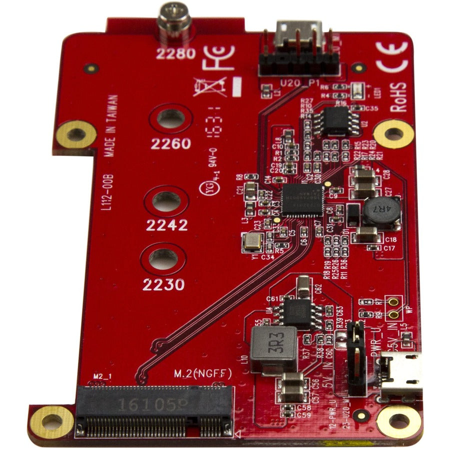 StarTech.com Raspberry Pi Board - USB 2.0 480Mbps - USB to M.2 SATA Converter - USB to SATA Raspberry Pi SSD PIB2M21