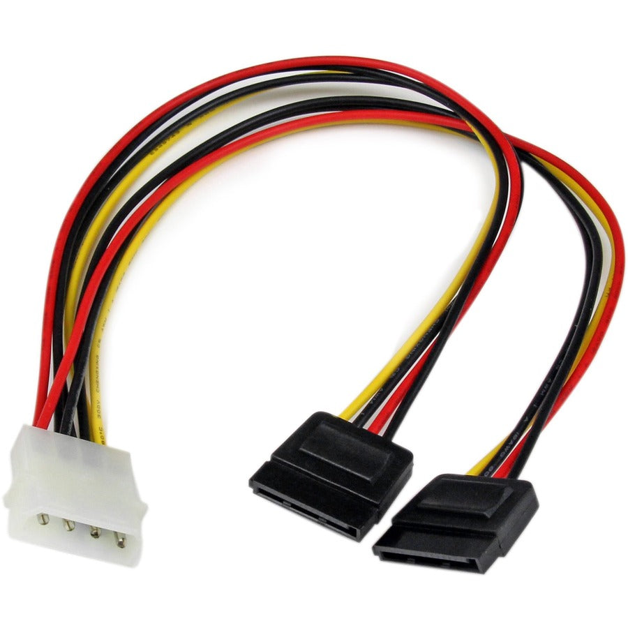 Star Tech.com 12in LP4 to 2x SATA Power Y Cable Adapter PYO2LP4SATA