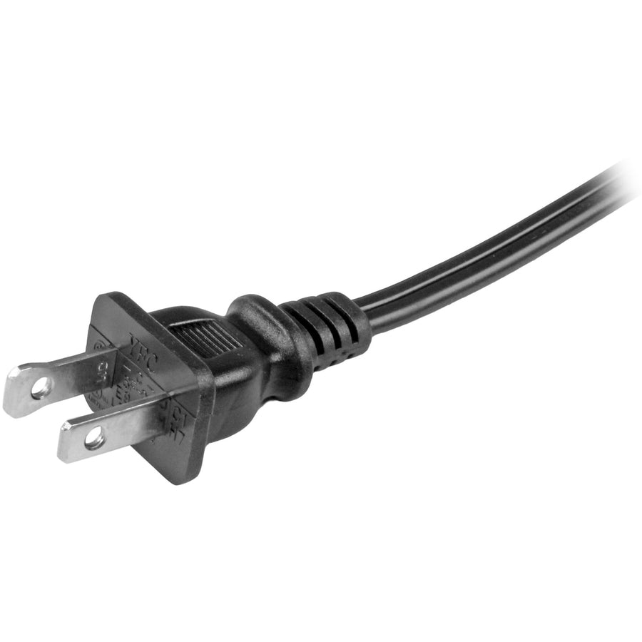 StarTech.com 6ft (2m) Laptop Power Cord, NEMA 1-15P to C7, 10A 125V, 18AWG, Laptop Replacement Power Cord, Power Brick Cable, UL Listed PXT101NB