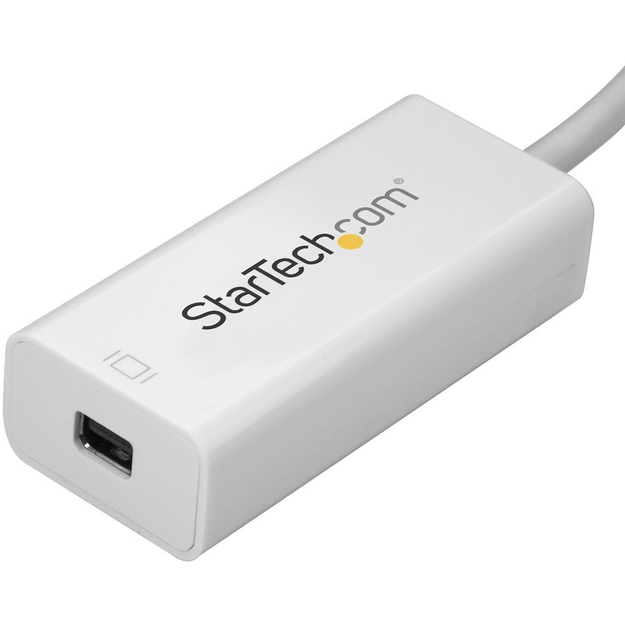 StarTech.com USB-C to Mini DisplayPort Adapter - 4K 60Hz - White - USB Type-C to Mini DP Adapter - Thunderbolt 3 Compatible CDP2MDP
