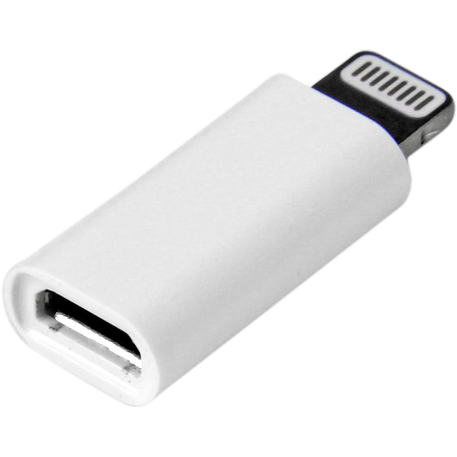 StarTech.com White Apple 8-pin Lightning Connector to Micro USB Adapter for iPhone / iPod / iPad USBUBLTADPW