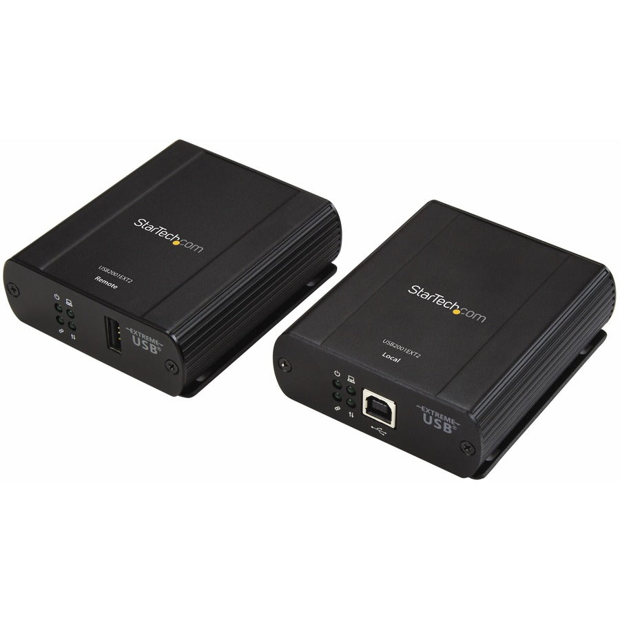 StarTech.com Newer version is USB2001EXT2NA - 1 Port USB 2.0 over Cat5 / Cat6 Ethernet Extender - up to 330ft (100m) USB2001EXT2