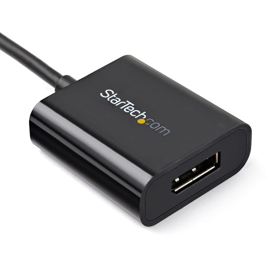 StarTech.com USB C to DisplayPort Adapter 4K 60Hz - USB Type-C to DP 1.4 Monitor Video Converter (DP Alt Mode) - Thunderbolt 3 Compatible USBC-DISPLAYPORT