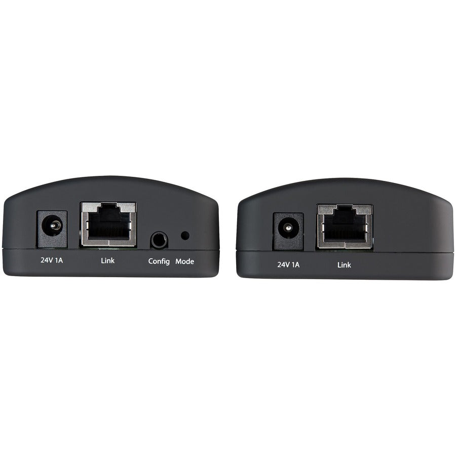 StarTech.com Rallonge USB 2.0 sur câble RJ45 Cat5e ou Cat6 - Kit adaptateur d'extension USB 330 pieds/100 m avec ESD - Alimentation locale ou à distance USB2001EXT2PNA