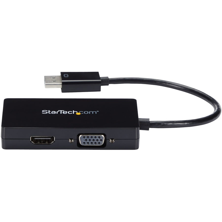 StarTech.com Travel A/V adapter: 3-in-1 DisplayPort to VGA DVI or HDMI converter DP2VGDVHD