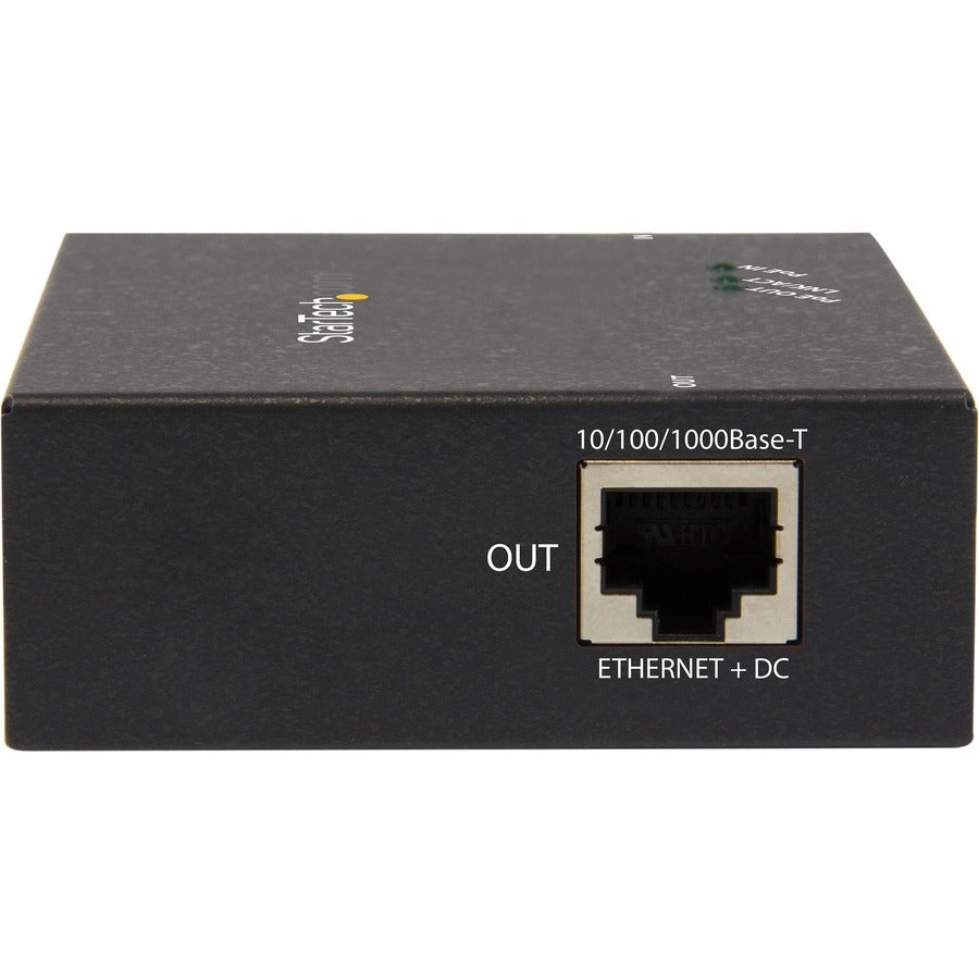 StarTech.com 1 Port Gigabit PoE+ Extender - 802.3at and 802.3af - 100 m (330 ft) - Power over Ethernet Extender - PoE Repeater Network Extender POEEXT1GAT