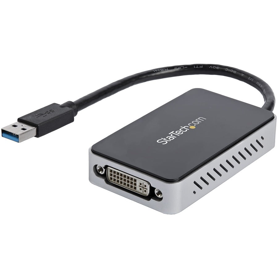 StarTech.com USB 3.0 to DVI External Video Card Multi Monitor Adapter with 1-Port USB Hub - 1920x1200 USB32DVIEH