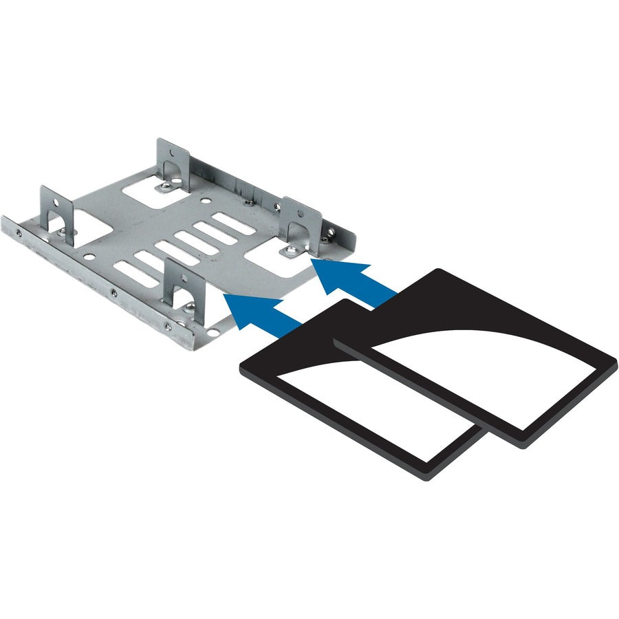 StarTech.com Dual 2.5" to 3.5" HDD Bracket for SATA Hard Drives - 2 Drive 2.5" to 3.5" Bracket for Mounting Bay BRACKET25X2