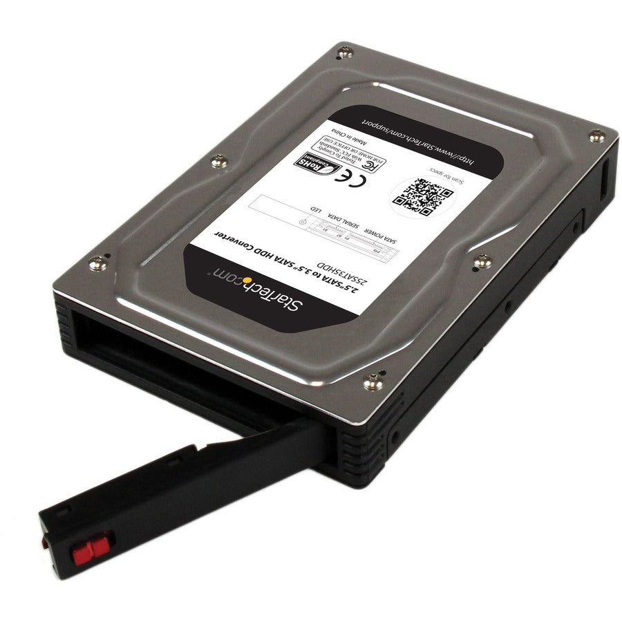 StarTech.com Boîtier adaptateur pour disque dur SATA 2,5" à 3,5" en aluminium avec SSD/HDD hauteur jusqu'à 12,5 mm 25SAT35HDD