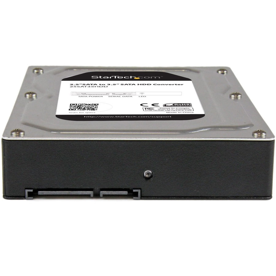 StarTech.com Boîtier adaptateur pour disque dur SATA 2,5" à 3,5" en aluminium avec SSD/HDD hauteur jusqu'à 12,5 mm 25SAT35HDD