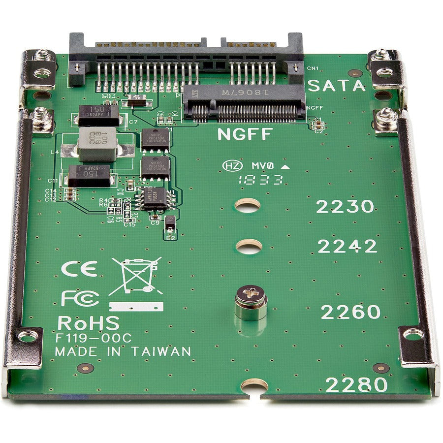 StarTech.com M.2 SATA SSD to 2.5in SATA Adapter Converter SAT32M225