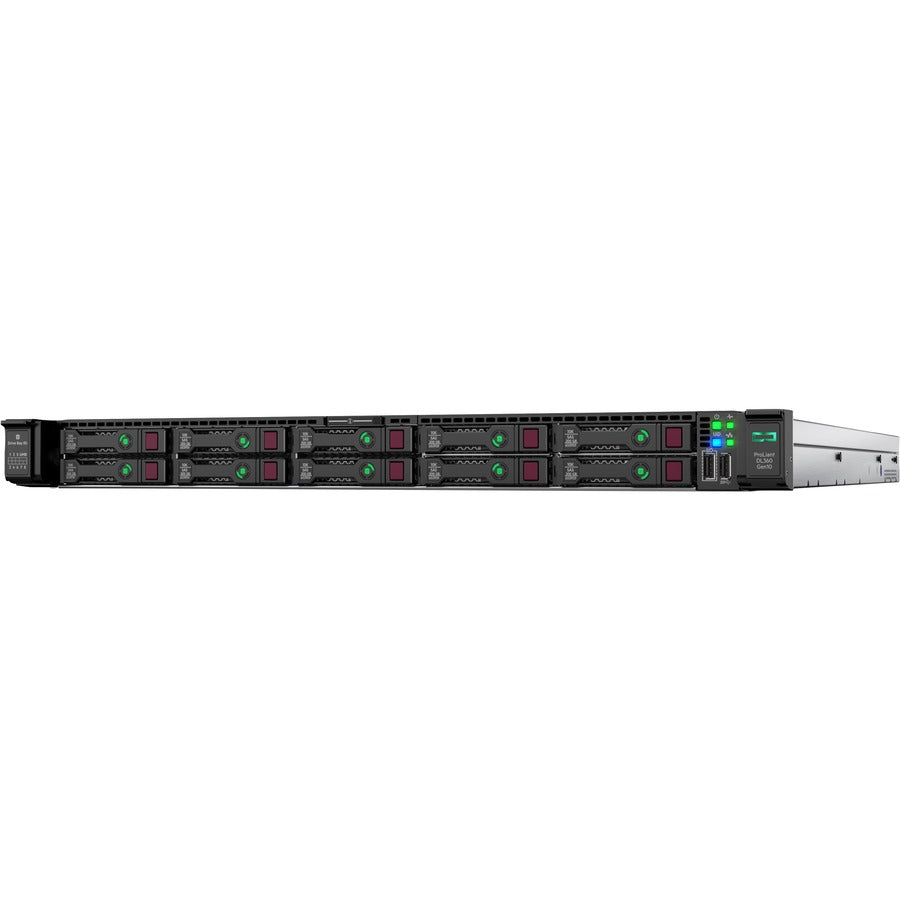 HPE ProLiant DL360 G10 1U Rack Server - 1 x Intel Xeon Silver 4208 2.10 GHz - 16 GB RAM - Serial ATA/600, 12Gb/s SAS Controller P19774-B21