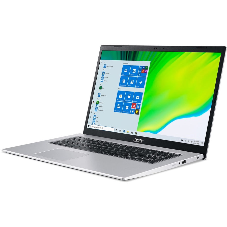 Ordinateur portable Acer Aspire 3 A317-33 A317-33-P9JT 17,3" - HD+ - 1600 x 900 - Intel Pentium Silver N6000 Quad-core (4 Core) 1,10 GHz - 8 Go RAM - 256 Go SSD - Argent pur NX.A6TAA.001