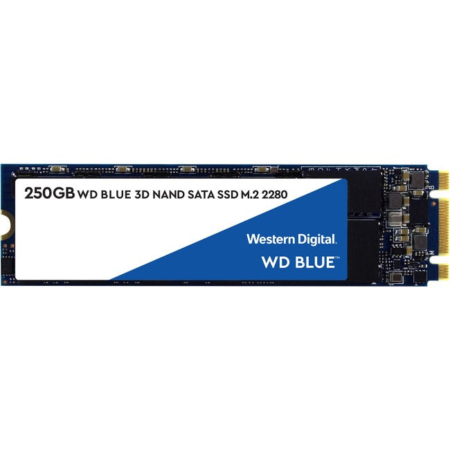 SSD PC WD Blue 3D NAND 250 Go - Disque SSD SATA III 6 Gb/s M.2 2280 WDS250G2B0B
