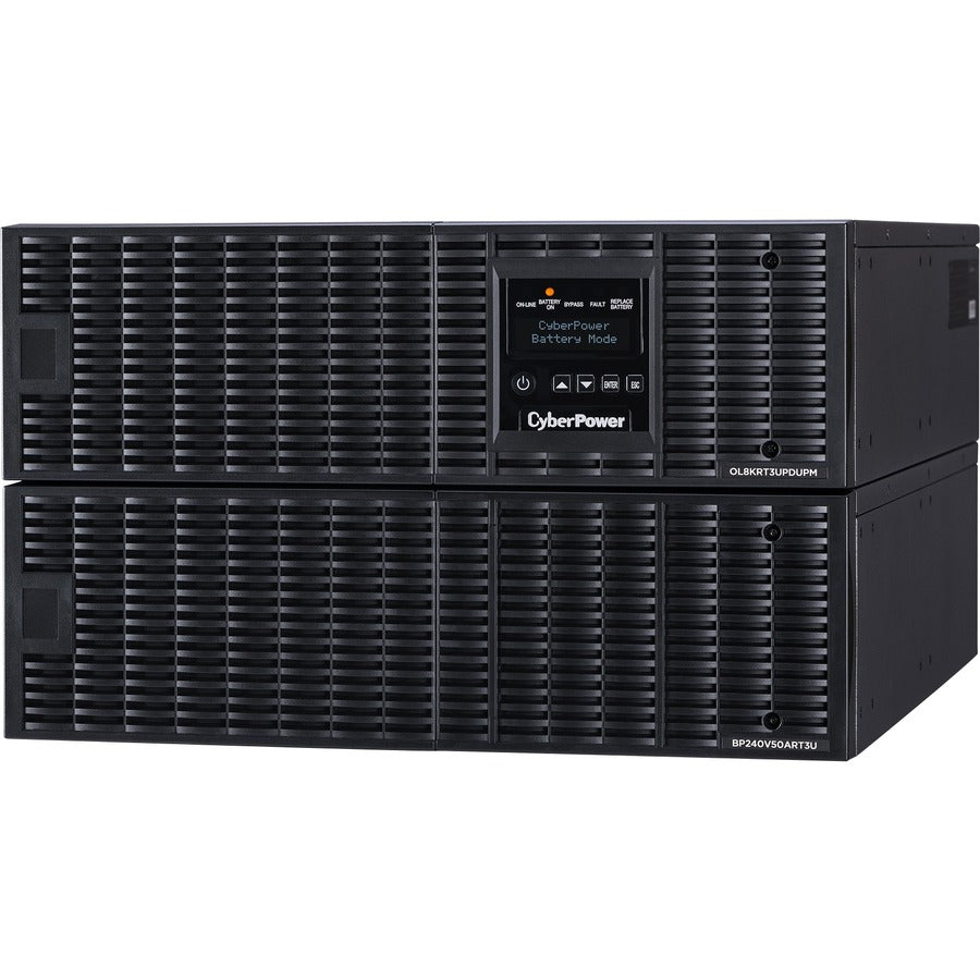 CyberPower OL8000RT3UPDU 8 KVA UPS en ligne 6U Bypass de maintenance HW-I/O 200-240 V RT 3 ans de garantie OL8000RT3UPDU