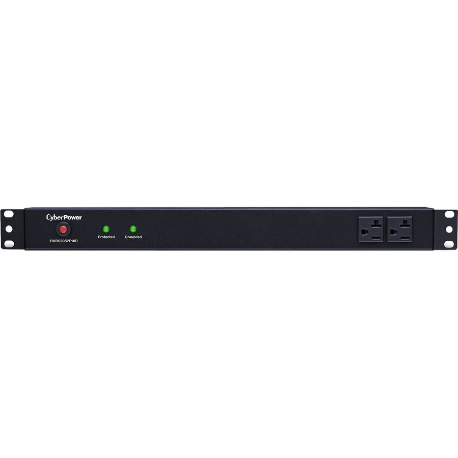 CyberPower Rackbar Surge Suppressor RM 1U RKBS20S2F10R 20A 12-Outlet RKBS20S2F10R