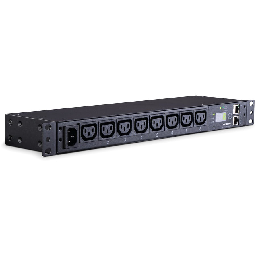 CyberPower Monitored PDU RM 1U PDU15MHVIEC8FNET 15A 8-Outlet PDU15MHVIEC8FNET