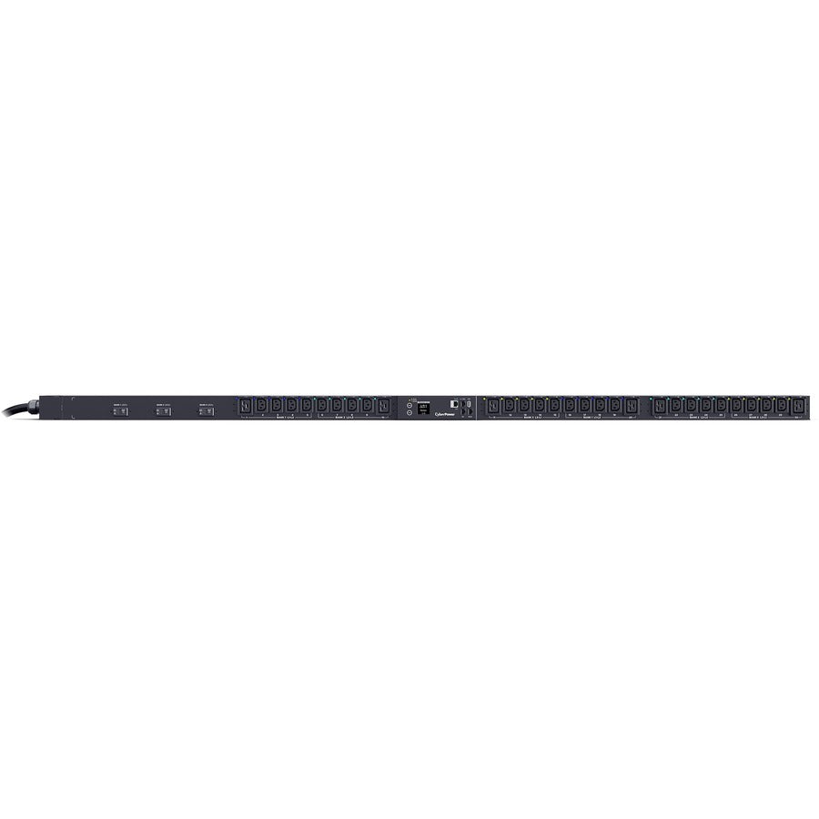 CyberPower PDU83104 3 Phase 200 - 240 VAC 30A Switched Metered-by-Outlet PDU PDU83104