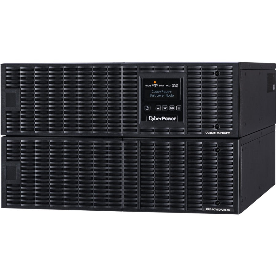 CyberPower OL8KRT3UHW 8KVA Online UPS 6U Maintenance Bypass HW-I/O Only 200-240V RT 3YR OL8KRT3UHW