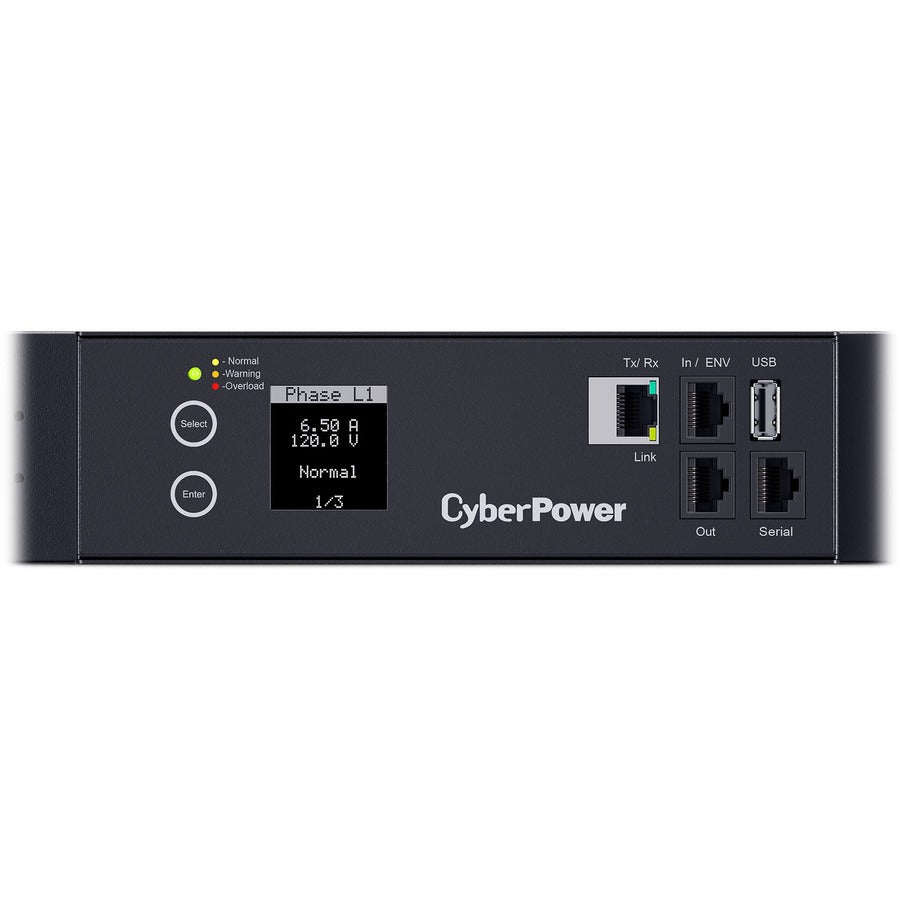 CyberPower PDU33105 3 Phase 120 - 208 VAC 30A Monitored PDU PDU33105